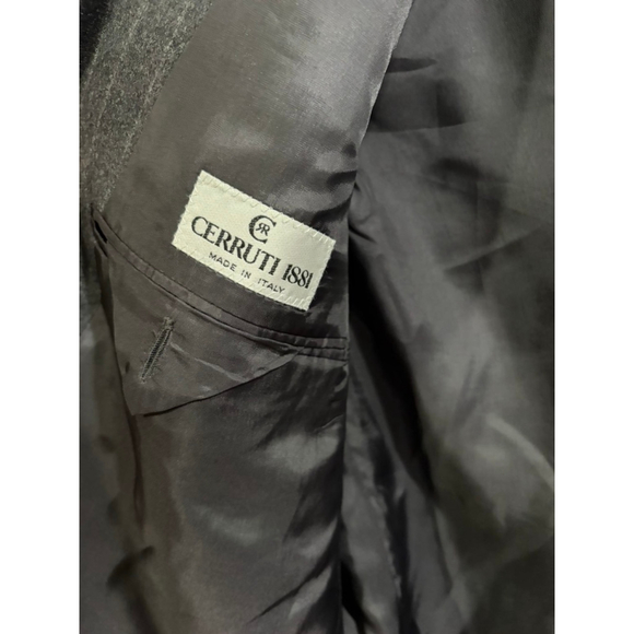 Cerruti 1881 Cashmere Wool Double Breasted Blazer 46 IT Pinstripe Italy - Picture 5 of 9